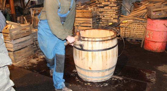Production of barrels for our wines